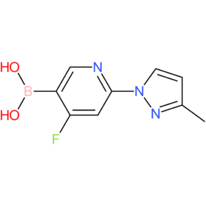 4-fluoro-2-(3-methyl-1h-pyrazol-1-yl)pyridine-5-boronic acid