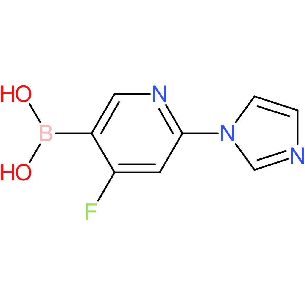 4-fluoro-2-(imidazol-1-yl)pyridine-5-boronic acid