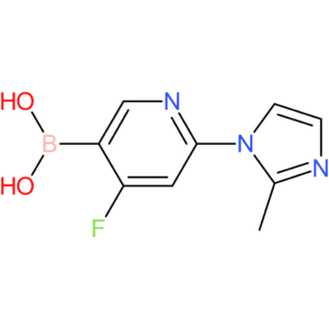 4-fluoro-2-(2-methylimidazol-1-yl)pyridine-5-boronic acid