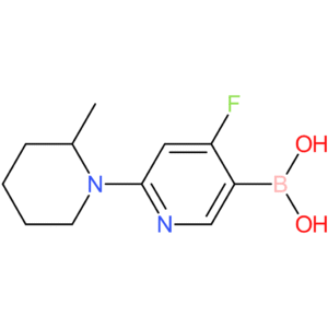 4-fluoro-2-(2-methylpiperidin-1-yl)pyridine-5-boronic acid