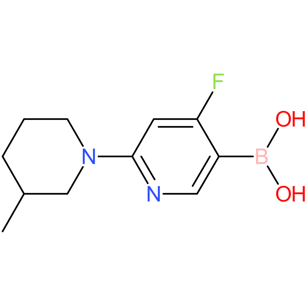 4-fluoro-2-(3-methylpiperidin-1-yl)pyridine-5-boronic acid