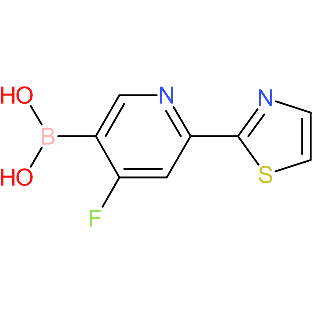4-fluoro-2-(thiazol-2-yl)pyridine-5-boronic acid