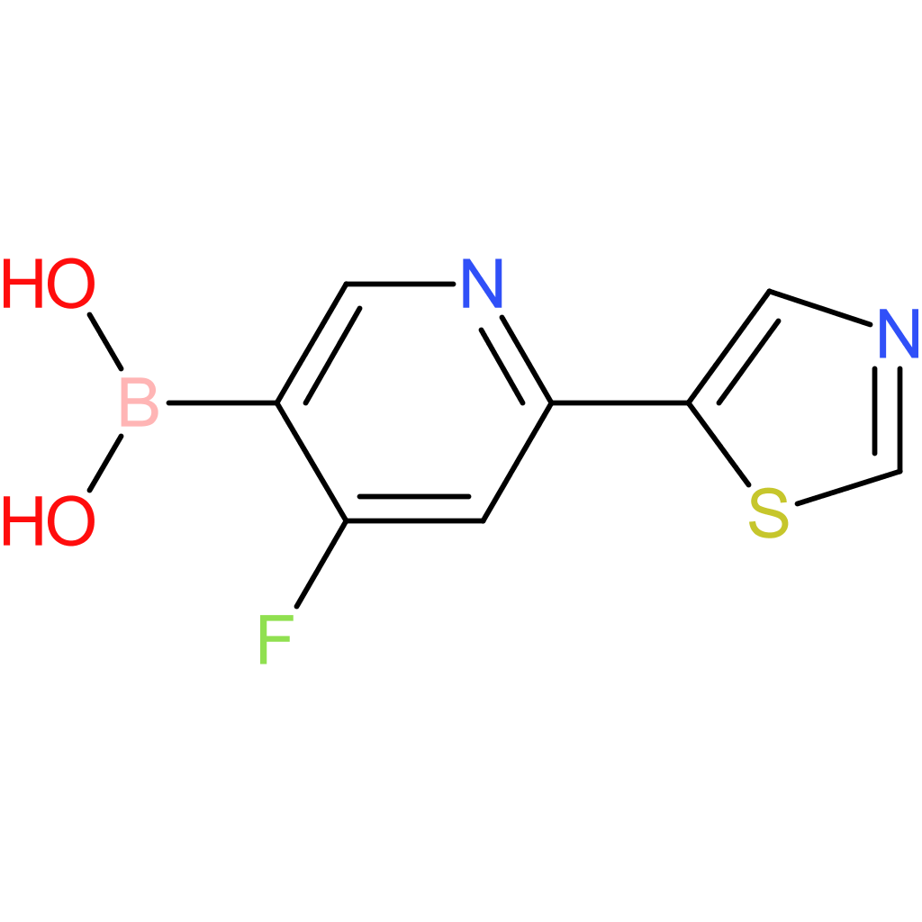 4-fluoro-2-(thiazol-5-yl)pyridine-5-boronic acid