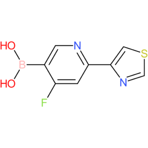 4-fluoro-2-(thiazol-4-yl)pyridine-5-boronic acid