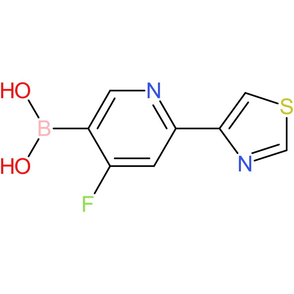 4-fluoro-2-(thiazol-4-yl)pyridine-5-boronic acid