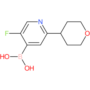 5-fluoro-2-(oxan-4-yl)pyridine-4-boronic acid
