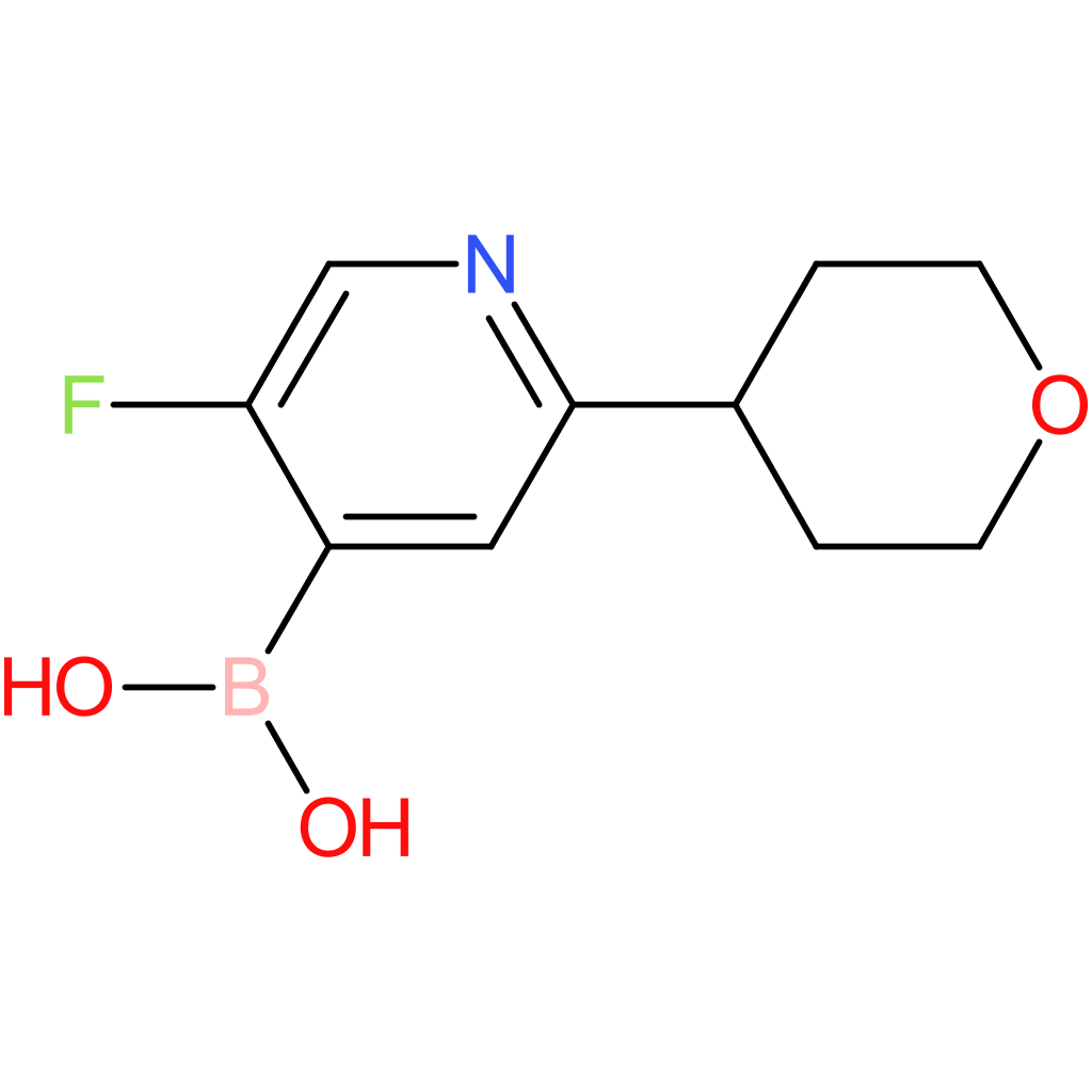 5-fluoro-2-(oxan-4-yl)pyridine-4-boronic acid