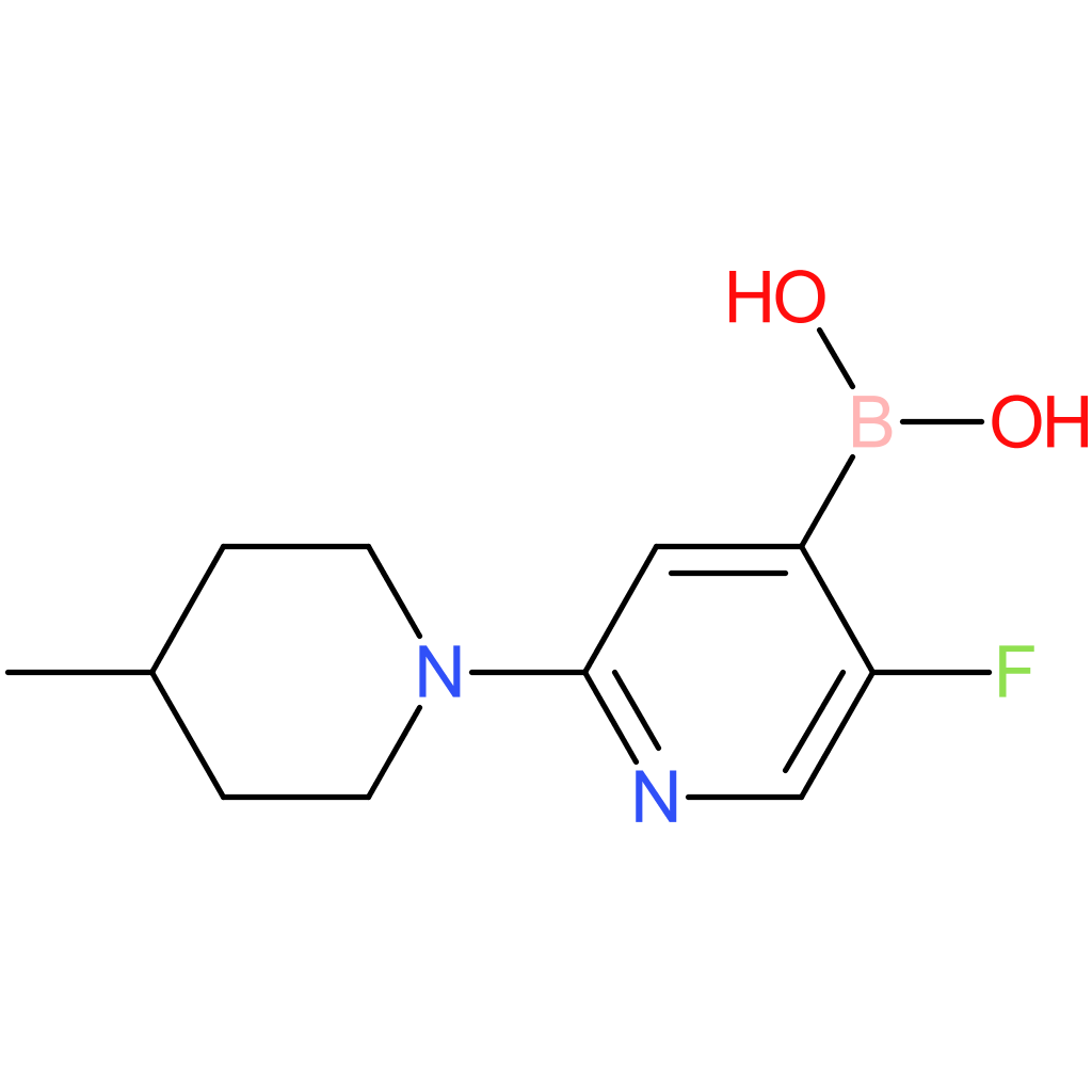 5-fluoro-2-(4-methylpiperidin-1-yl)pyridine-4-boronic acid