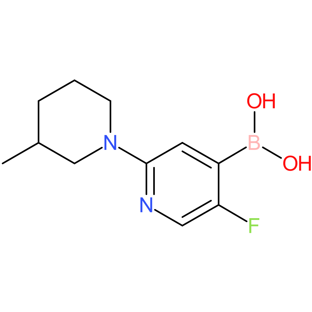 5-fluoro-2-(3-methylpiperidin-1-yl)pyridine-4-boronic acid