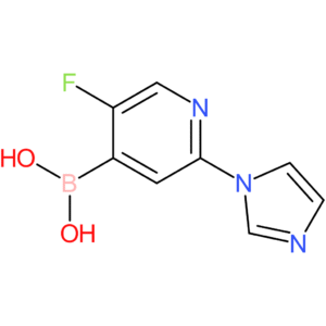 5-fluoro-2-(imidazol-1-yl)pyridine-4-boronic acid