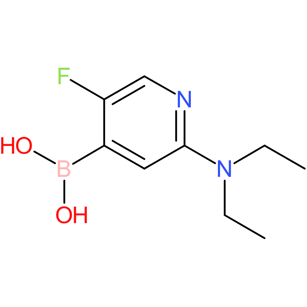 5-fluoro-2-(diethylamino)pyridine-4-boronic acid