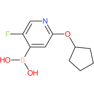5-fluoro-2-(cyclopentoxy)pyridine-4-boronic acid