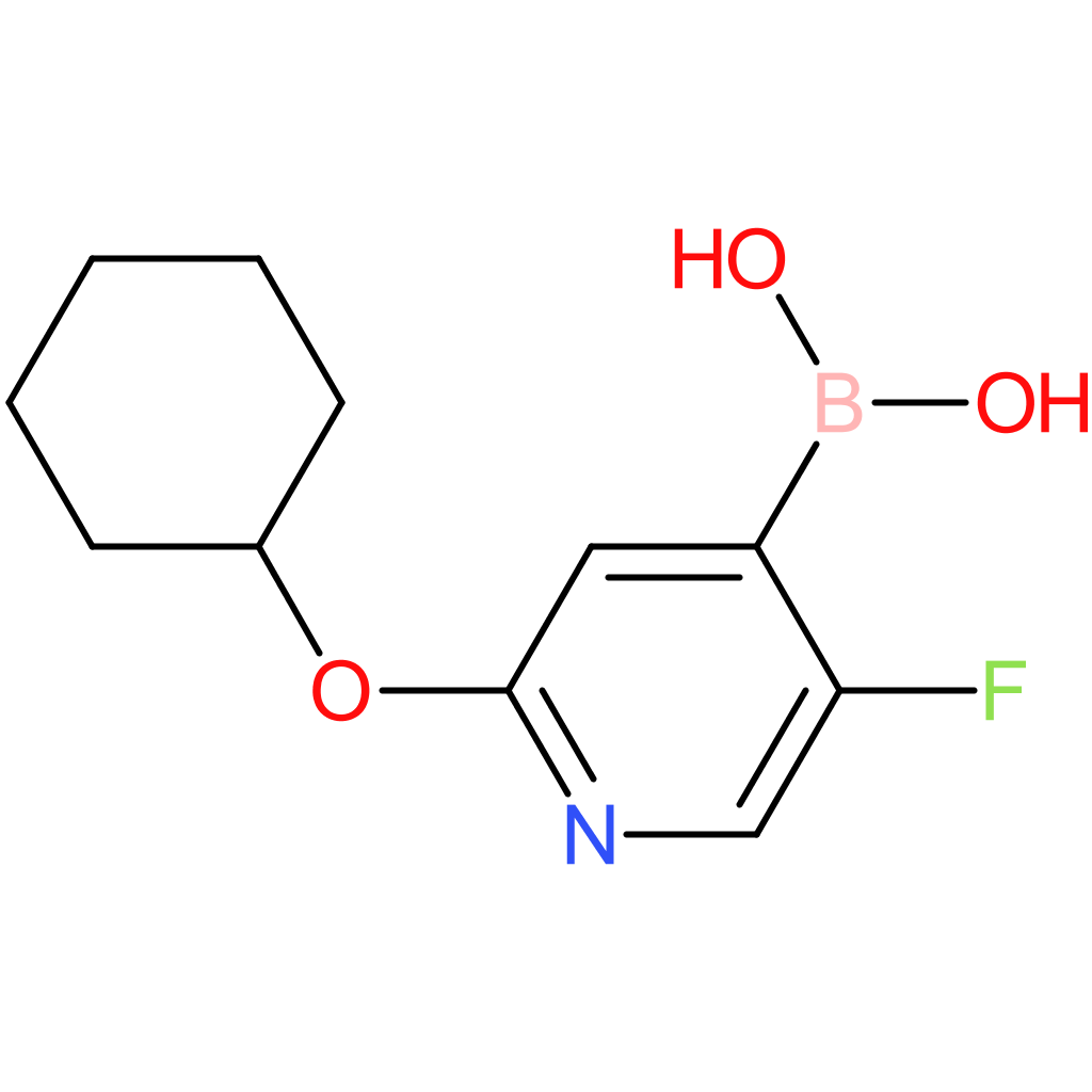 5-fluoro-2-(cyclohexyloxy)pyridine-4-boronic acid