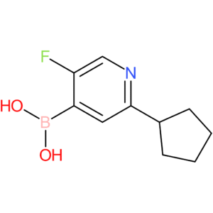 5-fluoro-2-(cyclopentyl)pyridine-4-boronic acid