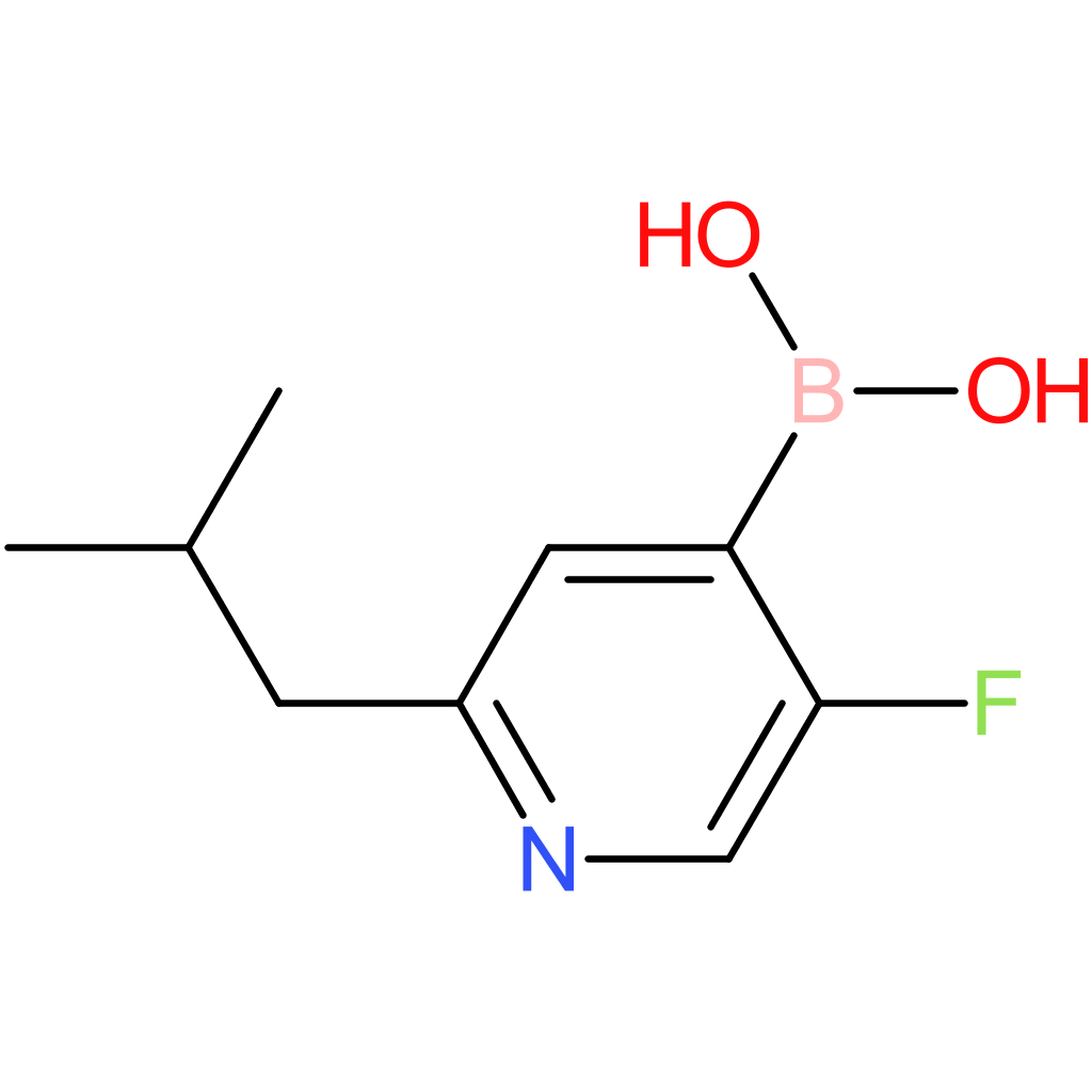 5-fluoro-2-(iso-butyl)pyridine-4-boronic acid