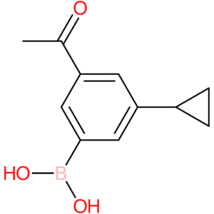 (3-acetyl-5-cyclopropylphenyl)boronic acid
