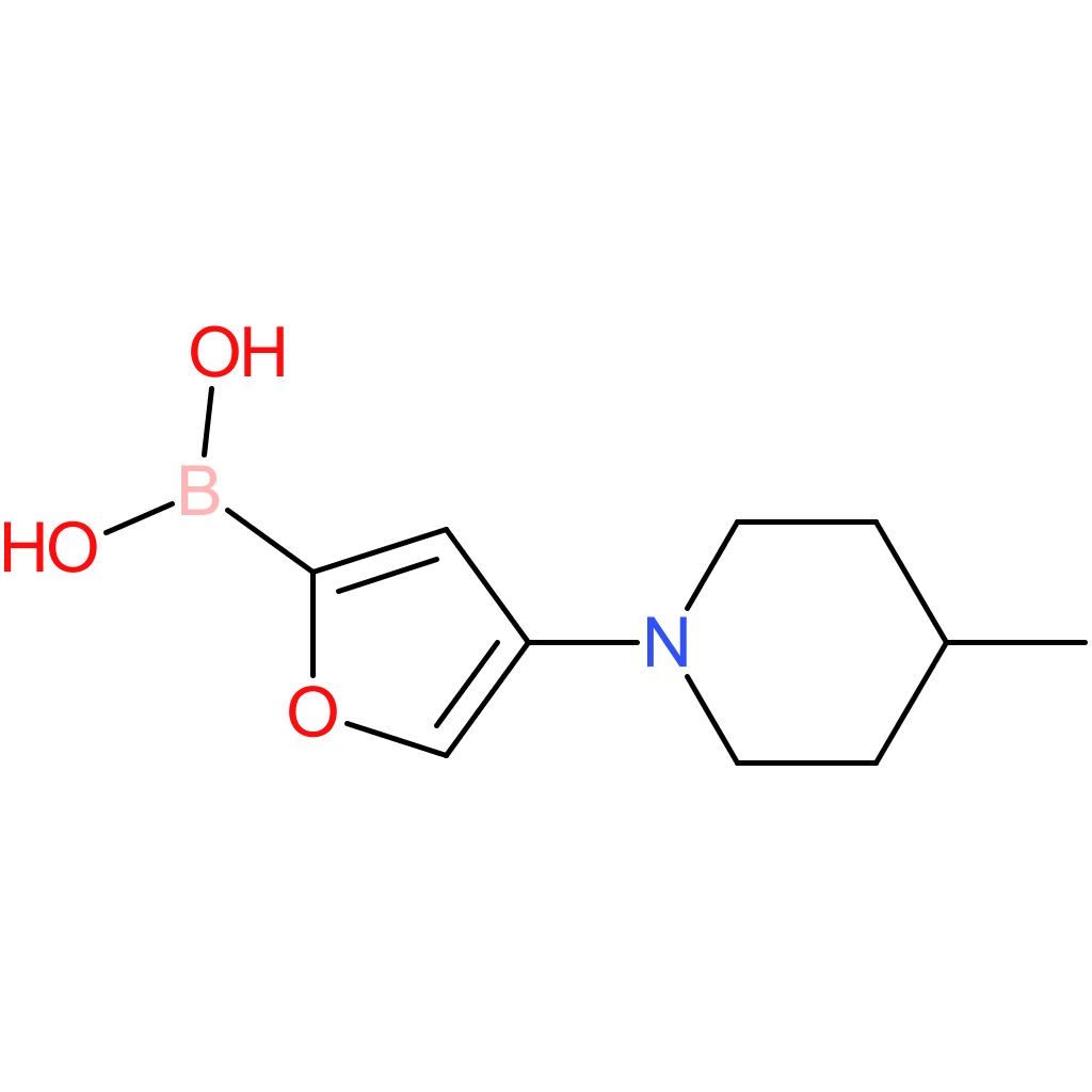 4-(4-methylpiperidin-1-yl)furan-2-boronic acid
