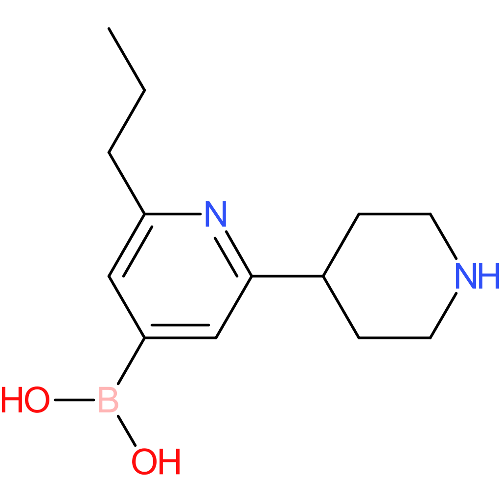 2-(n-propyl)-6-(piperidin-4-yl)pyridine-4-boronic acid