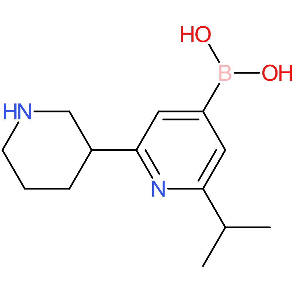 2-(iso-propyl)-6-(piperidin-3-yl)pyridine-4-boronic acid