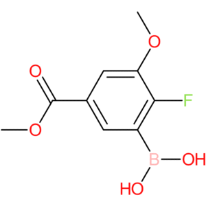 (2-fluoro-3-methoxy-5-(methoxycarbonyl)phenyl)boronic acid