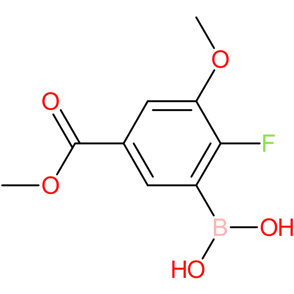 (2-fluoro-3-methoxy-5-(methoxycarbonyl)phenyl)boronic acid