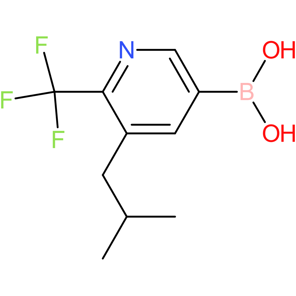 5-(iso-butyl)-6-trifluoromethylpyridine-3-boronic acid
