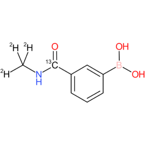 3-(methylaminocarbonyl)benzeneboronic acid-13c,d3
