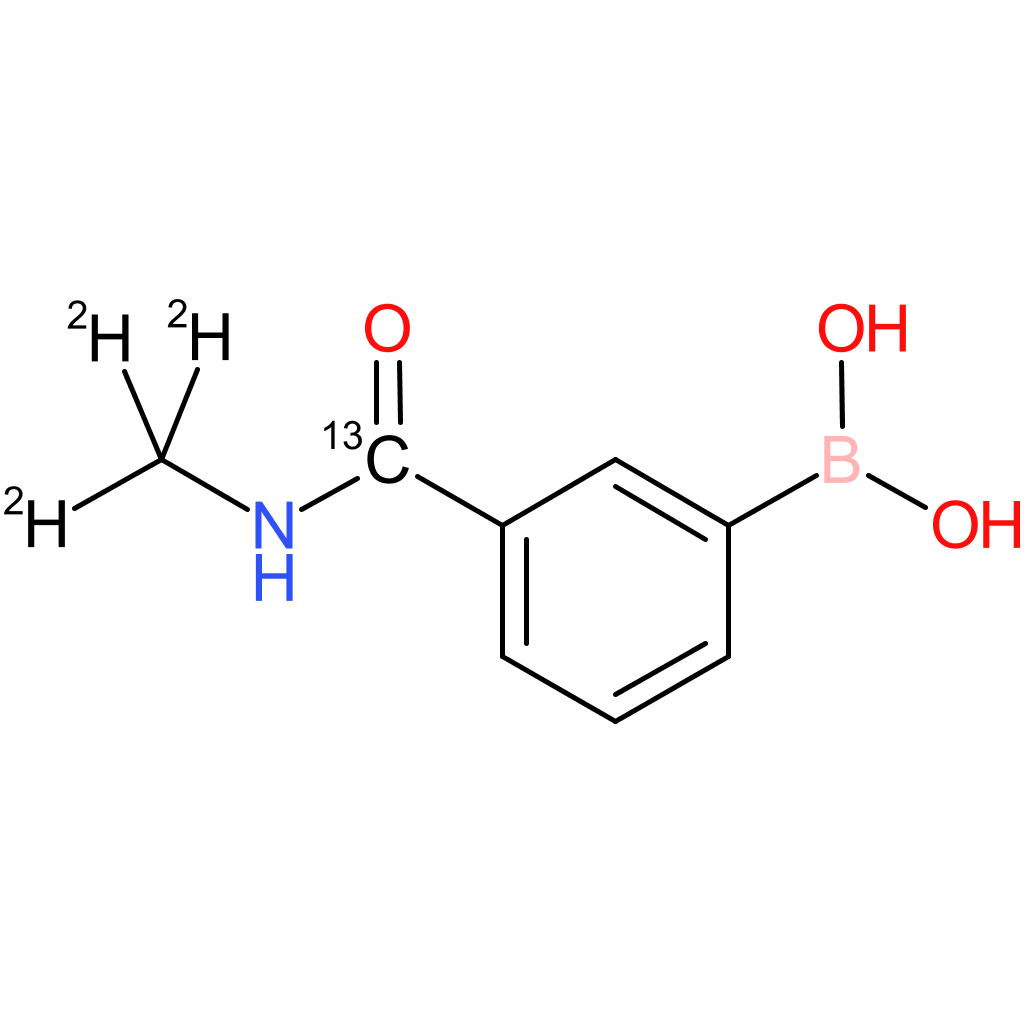 3-(methylaminocarbonyl)benzeneboronic acid-13c,d3