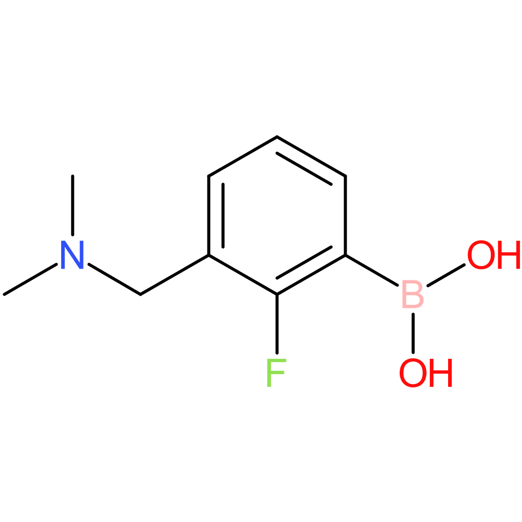 3-(n,n-dimethylaminomethyl)-2-fluorophenylboronic acid