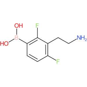 3-(2-aminoethyl)-2,4-difluorophenylboronic acid