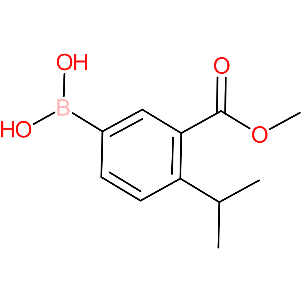 benzoic acid, 5-borono-2-(1-methylethyl)-, 1-methyl ester