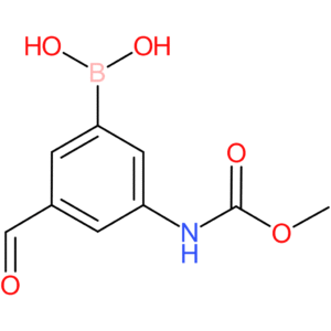 carbamic acid, n-(3-borono-5-formylphenyl)-, c-methyl ester
