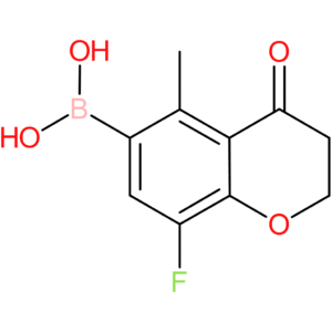 boronic acid, b-(8-fluoro-3,4-dihydro-5-methyl-4-oxo-2h-1-benzopyran-6-yl)-