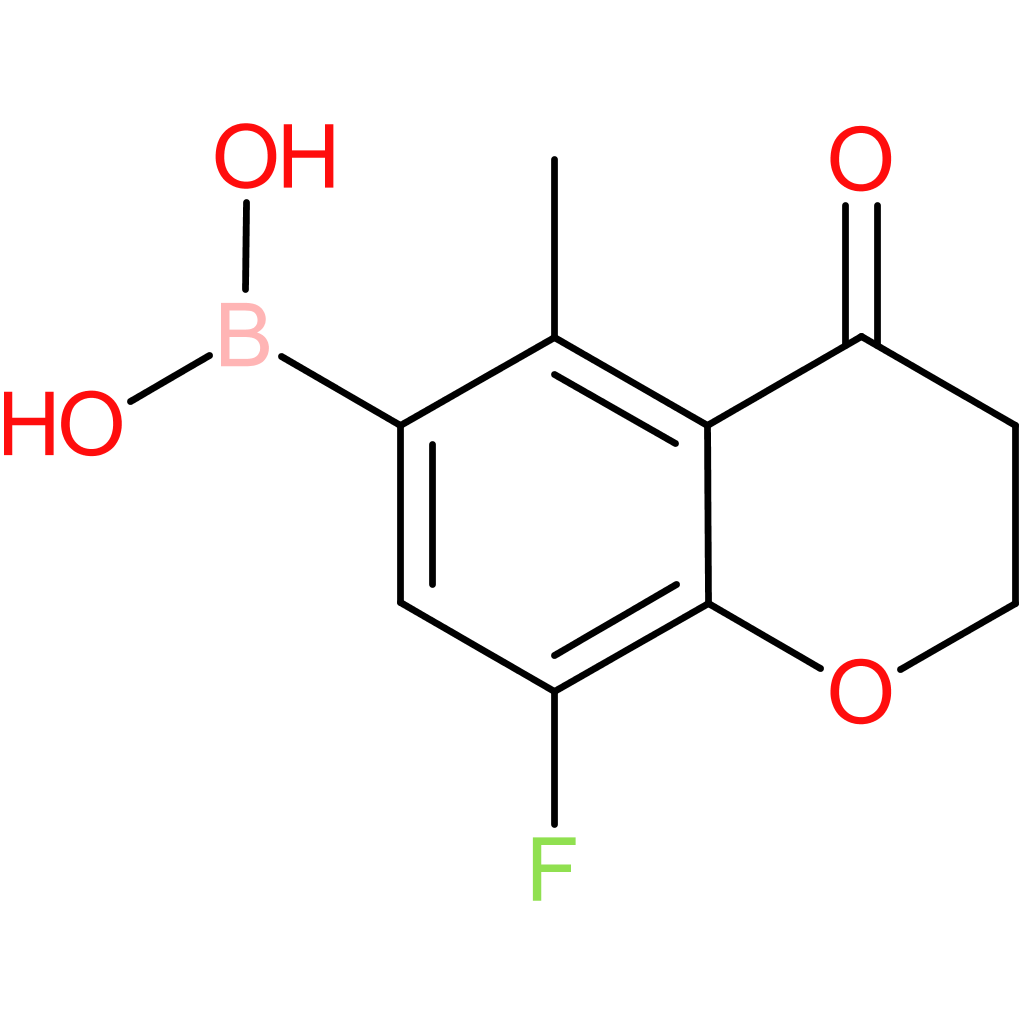 boronic acid, b-(8-fluoro-3,4-dihydro-5-methyl-4-oxo-2h-1-benzopyran-6-yl)-
