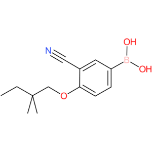 boronic acid, b-[3-cyano-4-(2,2-dimethylbutoxy)phenyl]-