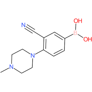 boronic acid, b-[3-cyano-4-(4-methyl-1-piperazinyl)phenyl]-