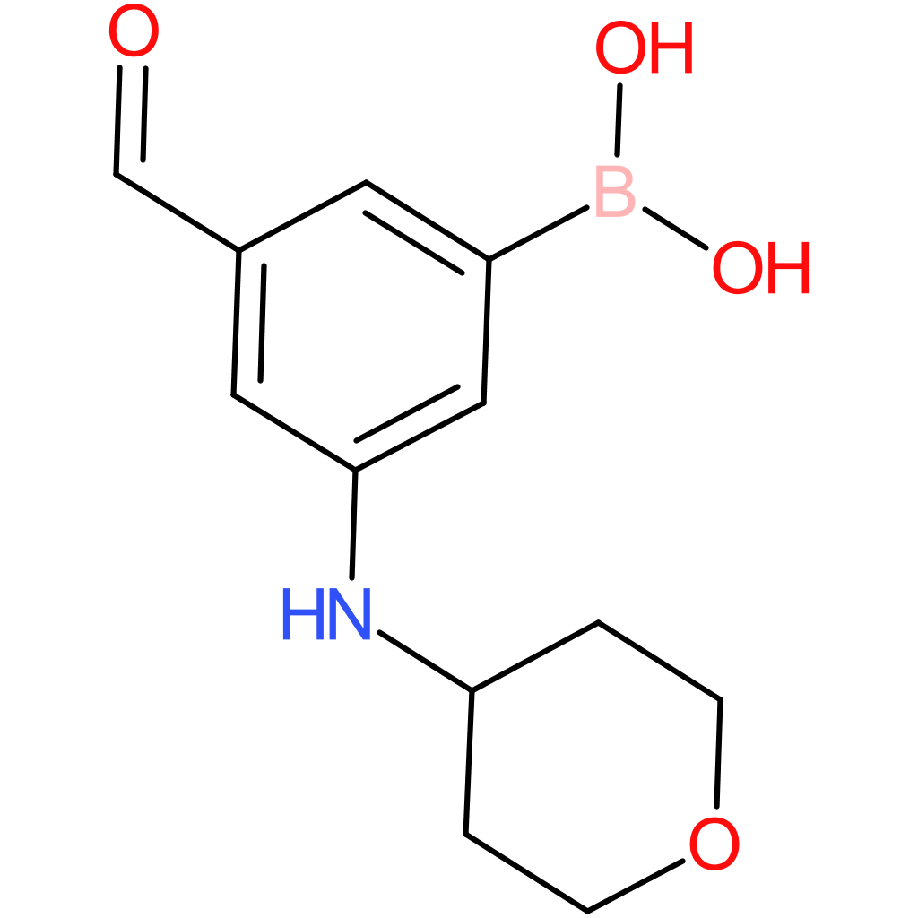 boronic acid, b-[3-formyl-5-[(tetrahydro-2h-pyran-4-yl)amino]phenyl]-