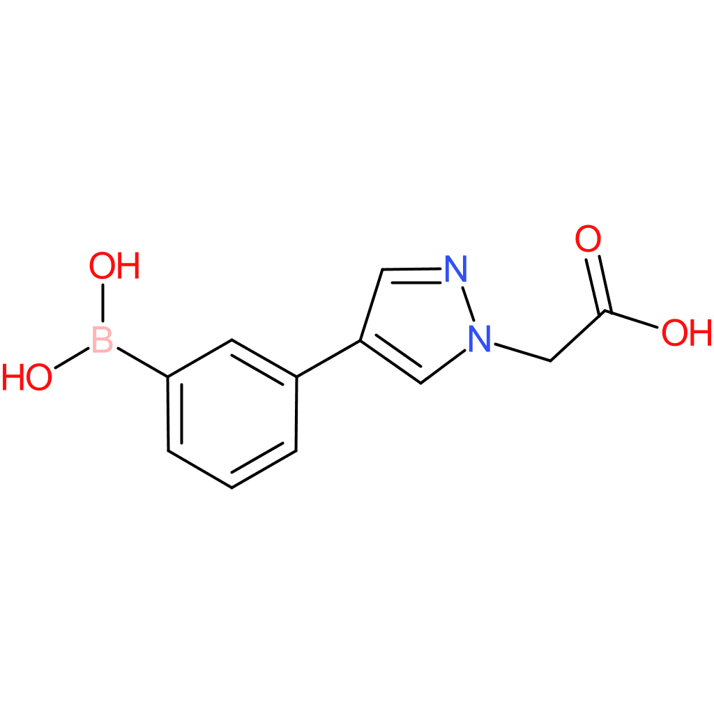 1h-pyrazolE-1-acetic acid, 4-(3-boronophenyl)-