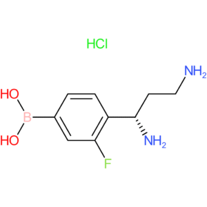 (4-[(1s)-1,3-diaminopropyl]-3-fluorophenyl)boronic acid hydrochloride