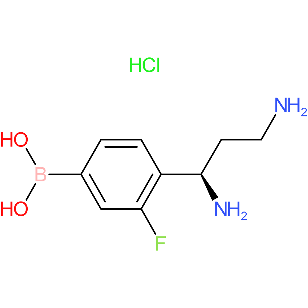(4-[(1r)-1,3-diaminopropyl]-3-fluorophenyl)boronic acid hydrochloride