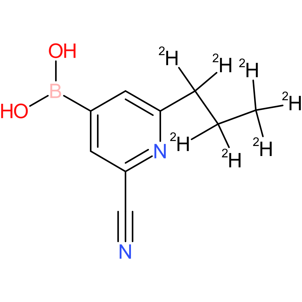 2-cyano-6-(n-propyl-d7)-pyridine-4-boronic acid