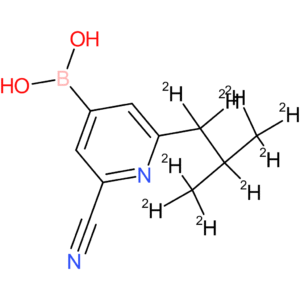 2-cyano-6-(iso-butyl-d9)-pyridine-4-boronic acid