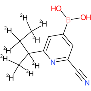 2-cyano-6-(sec-butyl-d9)-pyridine-4-boronic acid