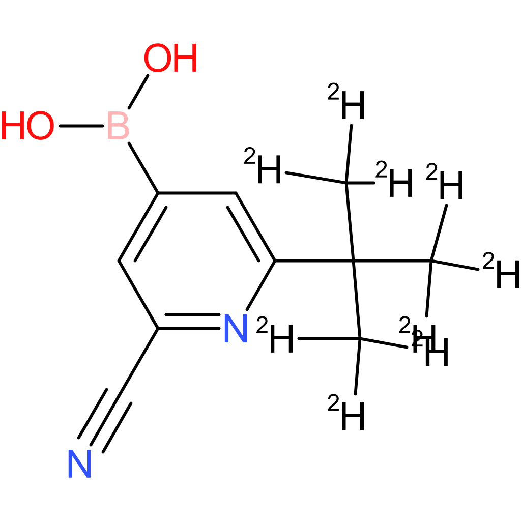 2-cyano-6-(tert-butyl-d9)-pyridine-4-boronic acid