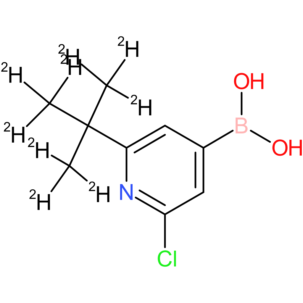 2-chloro-6-(tert-butyl-d9)-pyridine-4-boronic acid