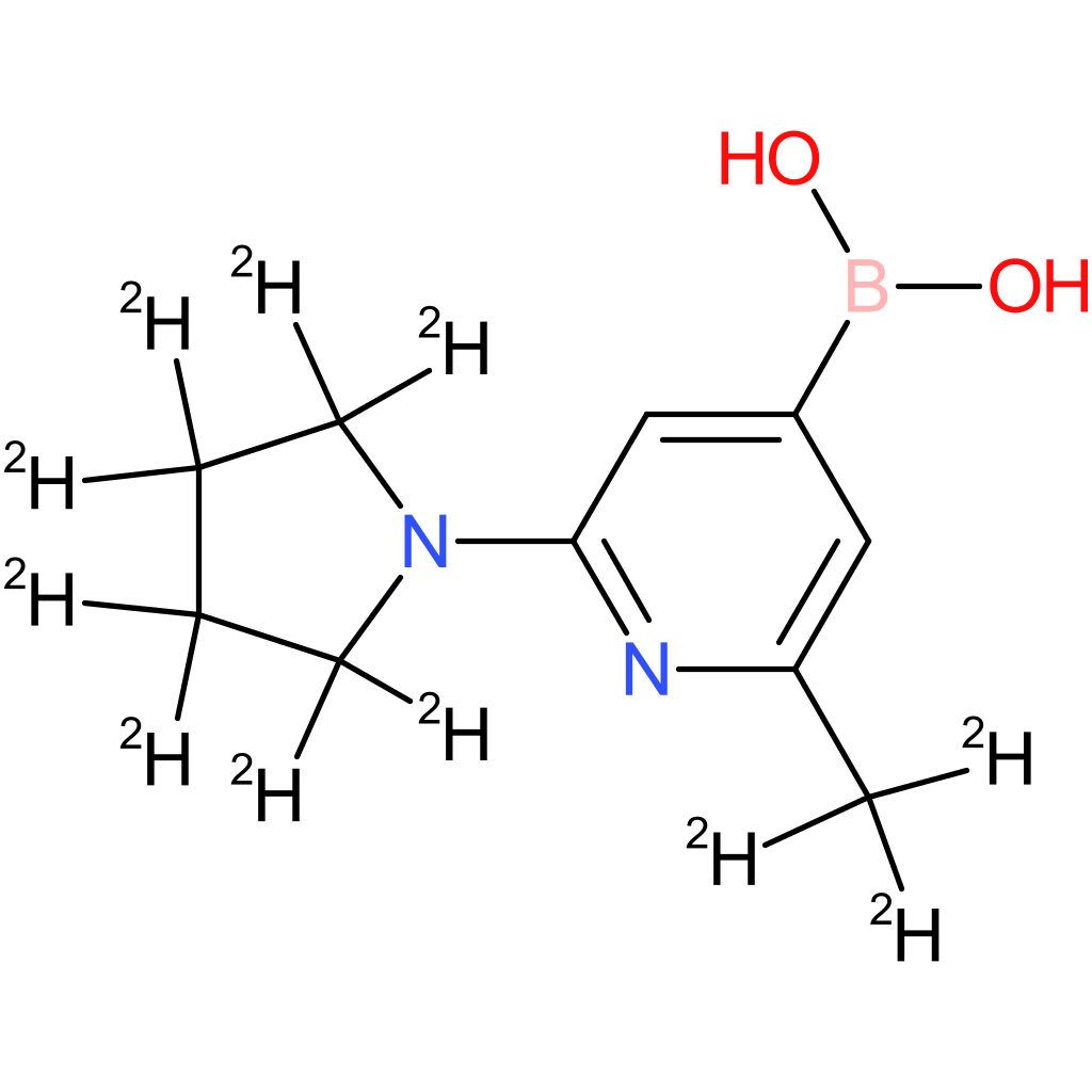 (2-methyl-6-pyrrolidino-d11)-pyridine-4-boronic acid