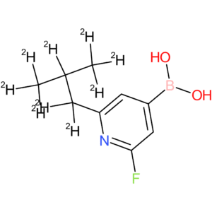 2-fluoro-6-(iso-butyl-d9)-pyridine-4-boronic acid