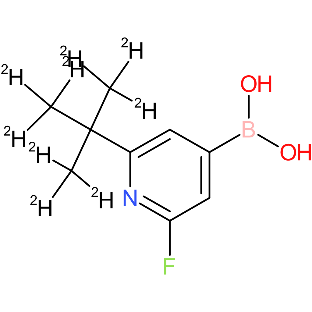 2-fluoro-6-(tert-butyl-d9)-pyridine-4-boronic acid