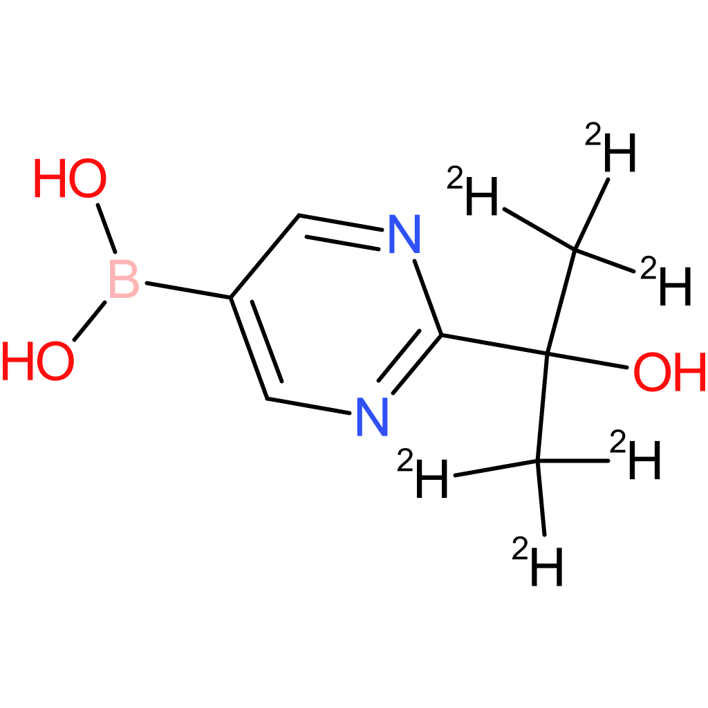 2-[1-hydroxy-1-(methylethyl-d6)]-pyrimidine-5-boronic acid