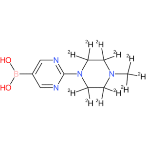 2-[(n-methylpiperazin-1-yl)-d11]-pyrimidine-5-boronic acid